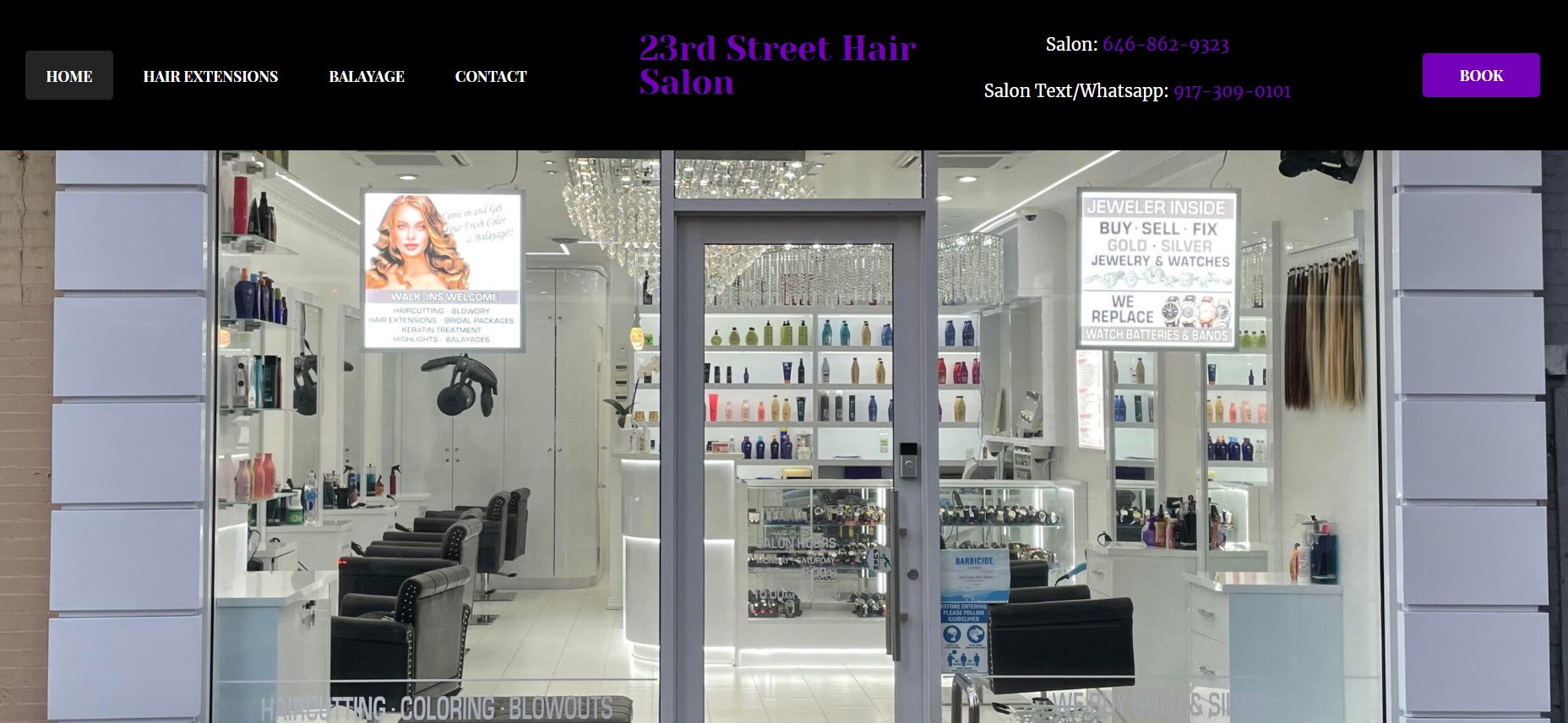 وبسایت 23rdstreethairsalon