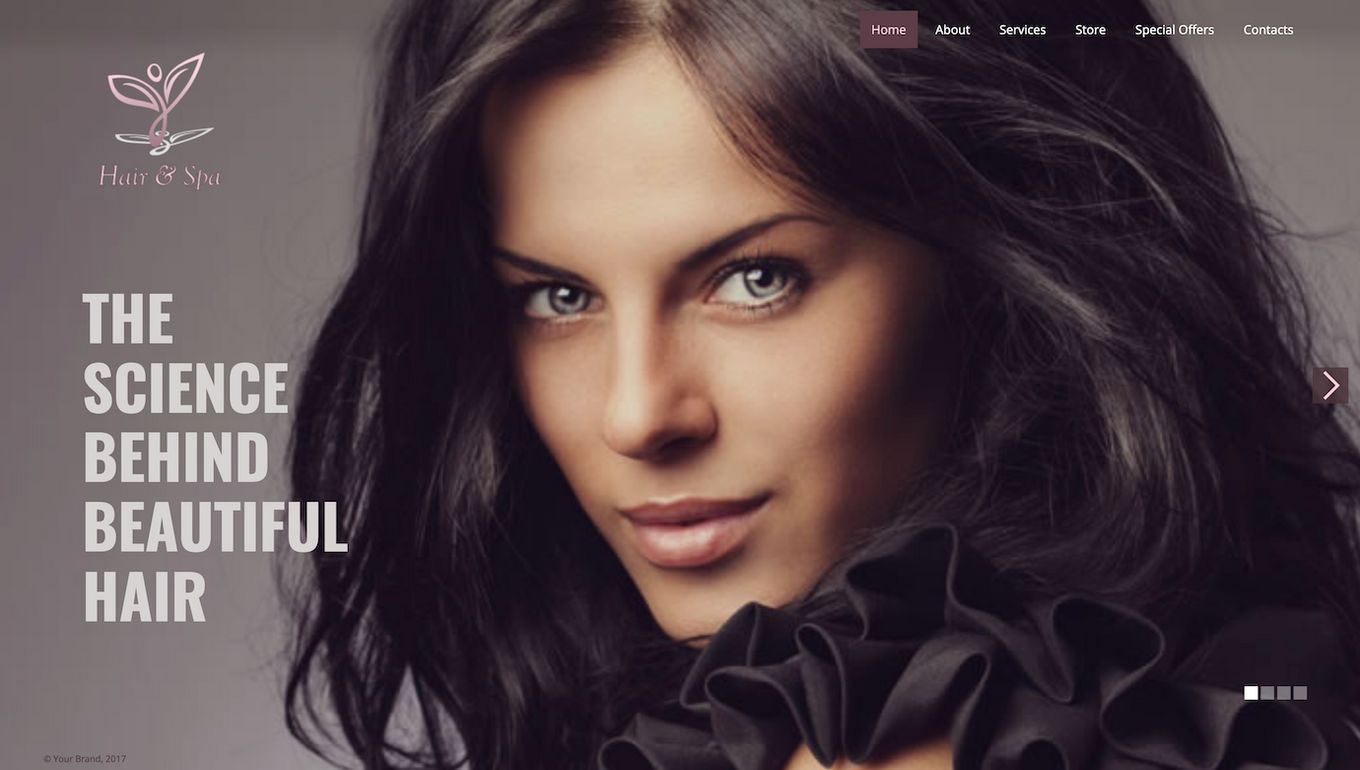 hair-spa.webflow وبسایت